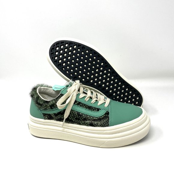 Vans Comfy Cush Platform Old Skool Menthe Leather Sneaker Women Size VN0A4U1E26G - Picture 5 of 10